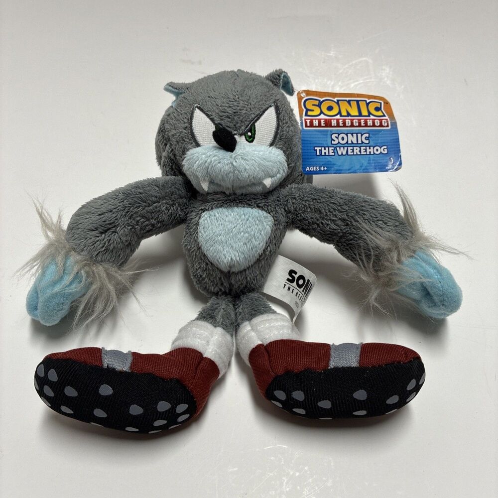 Sonic The Hedgehog Werehog 8” Jazwares Tomy Plush